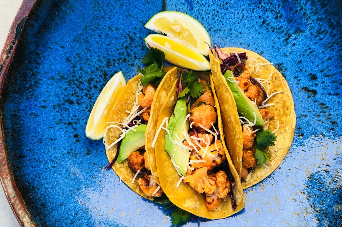 Buffalo Cauliflower Tacos