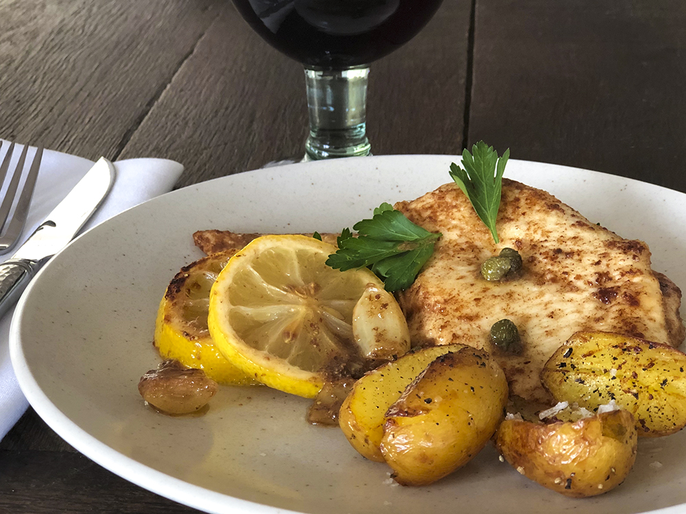 Garlicky Chicken with Capers, Lemon, and Anchovy